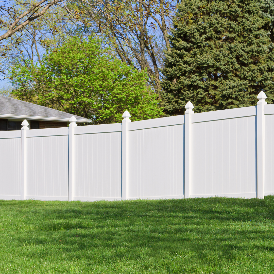 White Vinyl Fence, Privacy Fence